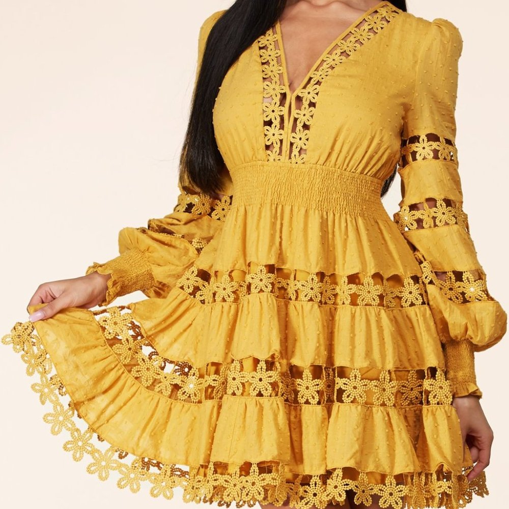 LONG SLEEVE MINI DRESS BY LATISTE - Picture 8 of 13